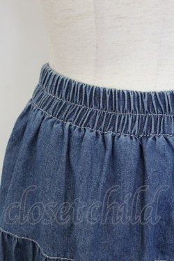 画像3: axes femme / リボン&デニムスカート  青デニムＸ白 T-25-12-11-046-AX-SK-SA-ZT