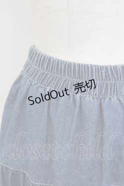 画像3: axes femme / リボン&デニムスカート  青デニムＸ白 T-25-12-11-046-AX-SK-SA-ZI