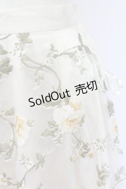 画像4: axes femme / 花ptオーガンジー重ねスカート M ベージュ T-25-12-11-048-AX-SK-SA-ZI