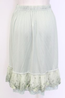 画像2: axes femme / お花付きペチスカート M グリーン T-25-12-11-049-AX-SK-SA-ZT