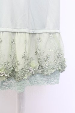 画像3: axes femme / お花付きペチスカート M グリーン T-25-12-11-049-AX-SK-SA-ZT