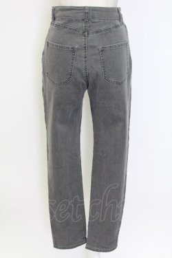 画像2: axes femme / 刺繍スリットフィットデニム M グレー T-25-12-11-051-AX-PA-SA-ZT