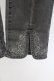 画像4: axes femme / 刺繍スリットフィットデニム M グレー T-25-12-11-051-AX-PA-SA-ZT (4)
