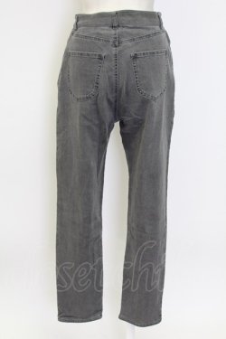 画像2: axes femme / 刺繍スリットフィットデニム L グレー T-25-12-11-052-AX-PA-SA-ZT