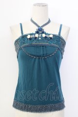 axes femme / ガーデンホルターキャミソール M グリーン T-25-12-11-005-AX-TO-SA-ZT