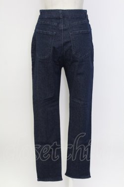 画像2: axes femme / 刺繍スリットフィットデニム L インディゴ T-25-12-11-053-AX-PA-SA-ZT