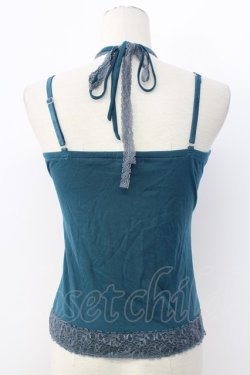 画像2: axes femme / ガーデンホルターキャミソール M グリーン T-25-12-11-005-AX-TO-SA-ZT