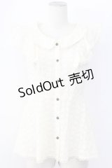 axes femme / 総レースペプラムフリルトップス M キナリ T-25-12-11-007-AX-TO-SA-ZI