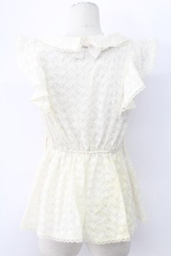 画像2: axes femme / 総レースペプラムフリルトップス M キナリ T-25-12-11-007-AX-TO-SA-ZT