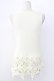 画像2: axes femme / 裾花レースデザインタンクトップ M キナリ T-25-12-11-008-AX-TO-SA-ZT (2)
