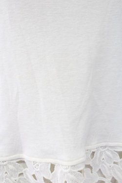 画像3: axes femme / 裾花レースデザインタンクトップ M キナリ T-25-12-11-008-AX-TO-SA-ZT