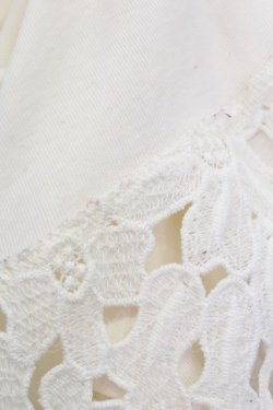 画像6: axes femme / 裾花レースデザインタンクトップ M キナリ T-25-12-11-008-AX-TO-SA-ZT