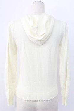 画像2: LODISPOTTO / ストーンZIPニットフードカーディガン  アイボリー T-25-12-11-009-LO-TO-SA-ZT