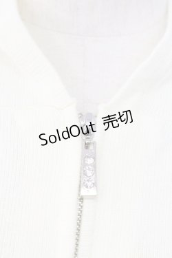 画像3: LODISPOTTO / ストーンZIPニットフードカーディガン  アイボリー T-25-12-11-009-LO-TO-SA-ZI