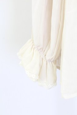 画像4: axes femme / ハイネックプリーツブラウス M キナリ T-25-12-11-010-AX-BL-SA-ZT