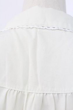 画像3: axes femme / 開襟お茶会刺繍ブラウス  キナリ T-25-12-11-011-AX-BL-SA-ZT