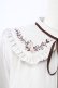 画像3: axes femme / ブーケ刺繍フリル襟ブラウス L ベージュ T-25-12-11-012-AX-BL-SA-ZT (3)
