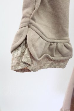 画像3: axes femme / 裏毛素材テーラーコーディガン  ベージュ T-25-12-11-013-AX-TO-SA-ZT