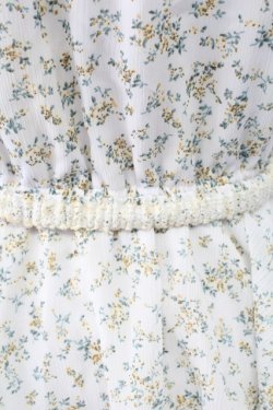 画像4: axes femme / ベルト付花柄ノースリブラウス M ホワイト T-25-12-11-002-AX-BL-SA-ZT