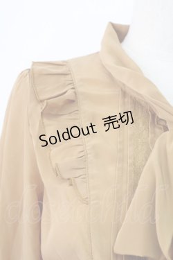 画像4: axes femme / フェミニンボータイブラウス/美女と野獣 M キャメル T-25-12-11-015-AX-BL-SA-ZI