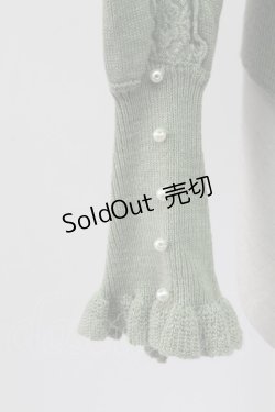 画像4: axes femme / ミモザ刺繍ニットカーディガン M グリーン T-25-12-11-016-AX-TO-SA-ZT