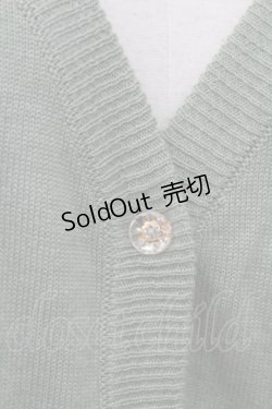 画像5: axes femme / ミモザ刺繍ニットカーディガン M グリーン T-25-12-11-016-AX-TO-SA-ZT