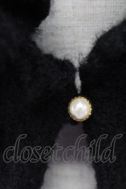 画像4: axes femme / リブ編みガウン風カーディガン  黒 T-25-12-14-015-AX-TO-SA-ZT