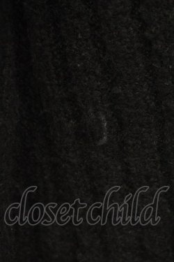 画像7: axes femme / リブ編みガウン風カーディガン  黒 T-25-12-14-015-AX-TO-SA-ZT