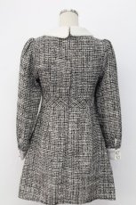 画像2: evelyn / ビジューボタンツイードワンピース  グレー T-25-12-14-023-LO-OP-SA-ZT155 (2)