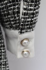 画像3: evelyn / ビジューボタンツイードワンピース  グレー T-25-12-14-023-LO-OP-SA-ZT155 (3)