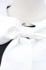 画像3: Jamie エーエヌケー / サイド編み下げケープワンピース  黒Ｘ白 T-25-12-14-024-LO-OP-SA-ZT020 (3)