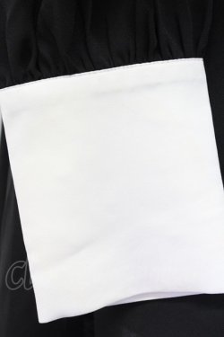 画像5: Jamie エーエヌケー / サイド編み下げケープワンピース  黒Ｘ白 T-25-12-14-024-LO-OP-SA-ZT