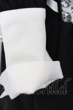 画像9: Jamie エーエヌケー / サイド編み下げケープワンピース  黒Ｘ白 T-25-12-14-024-LO-OP-SA-ZT