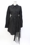 Jamie エーエヌケー / チュールスカート付きワンピース  ブラック T-25-12-14-026-LO-OP-SA-ZT