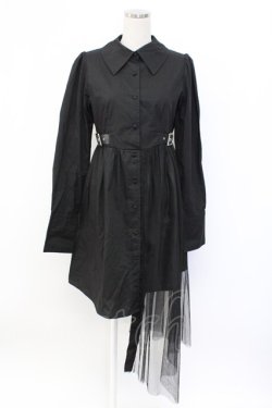 画像1: Jamie エーエヌケー / チュールスカート付きワンピース  ブラック T-25-12-14-026-LO-OP-SA-ZT