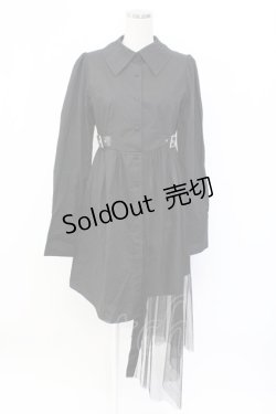 画像1: Jamie エーエヌケー / チュールスカート付きワンピース  ブラック T-25-12-14-026-LO-OP-SA-ZT020