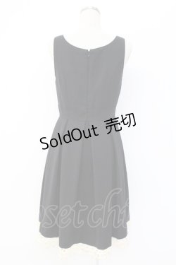 画像2: Emily Temple cute / 裾ハートレースジャンパースカート  黒Ｘ白 T-25-12-14-027-ET-OP-SA-ZT153