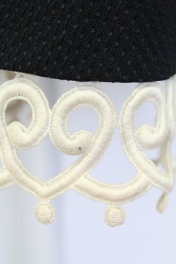 画像5: Emily Temple cute / 裾ハートレースジャンパースカート  黒Ｘ白 T-25-12-14-027-ET-OP-SA-ZT