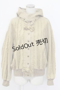 KANEKO ISAO / 縦フリル&ピンタックブルゾン  ベージュ T-25-12-14-028-EL-JA-SA-ZT