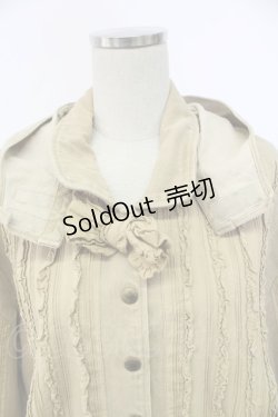 画像5: KANEKO ISAO / 縦フリル&ピンタックブルゾン  ベージュ T-25-12-14-028-EL-JA-SA-ZT