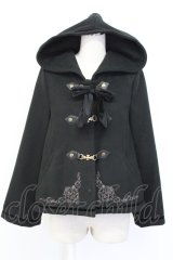 Amavel / 古の魔術書フードポンチョコート  黒 T-25-12-14-029-CA-CO-SA-ZT