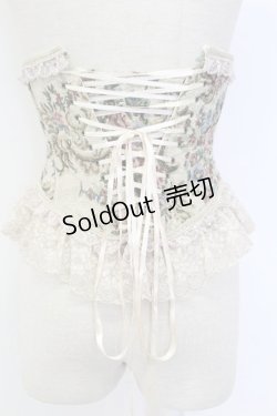 画像2: PrivateSquare. / 小花ブーケ柄ゴブランコルセット Ｍ ベージュ T-25-12-14-031-LO-TO-SA-ZT