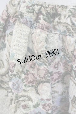 画像5: PrivateSquare. / 小花ブーケ柄ゴブランロングスカート M ベージュ T-25-12-14-032-LO-SK-SA-ZT