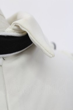 画像3: evelyn / Uフリルバイカラーリボンブラウス  ホワイト T-25-12-14-001-LO-BL-SA-ZT