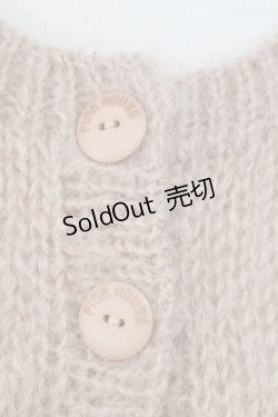 画像5: PINK HOUSE / カゴ入り編みぐるみクマ付きモヘアカーディガン  ピンク T-25-12-14-006-LO-TO-SA-ZT147