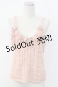 PINK HOUSE / ニットキャミソールトップス  ピンク T-25-12-14-007-LO-TO-SA-ZT