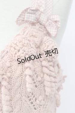 画像5: PINK HOUSE / ニットキャミソールトップス  ピンク T-25-12-14-007-LO-TO-SA-ZT