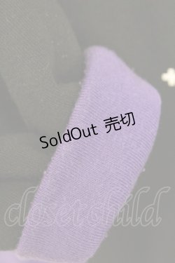 画像8: NOEMIE / Kuromiスウェットセーラーワンピース  黒Ｘ紫 T-25-12-14-010-LO-OP-SA-ZT