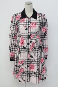 MILK / ラヴィアンローズワンピース  ベビーピンクベース T-25-12-14-012-ML-OP-SA-ZT