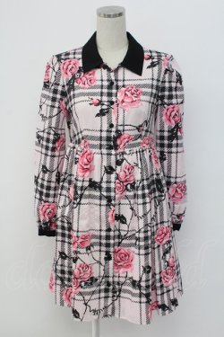 画像1: MILK / ラヴィアンローズワンピース  ベビーピンクベース T-25-12-14-012-ML-OP-SA-ZT